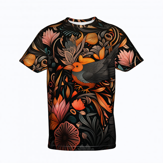 Midnight Garden Serenade Full Print Men's T-Shirt - Cotton