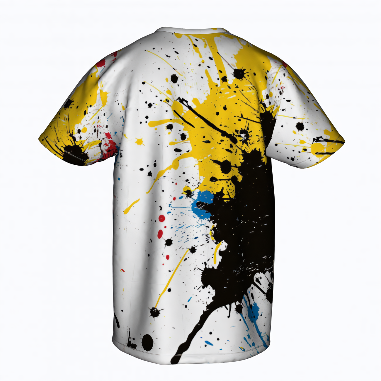 Chroma Splash Full Print Men's T-Shirt - Cotton
